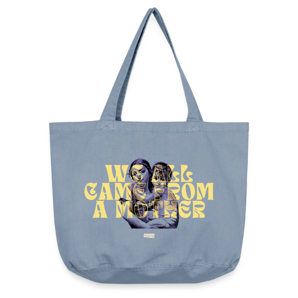 Shopper „we all came from a mother“ - vintage light blue