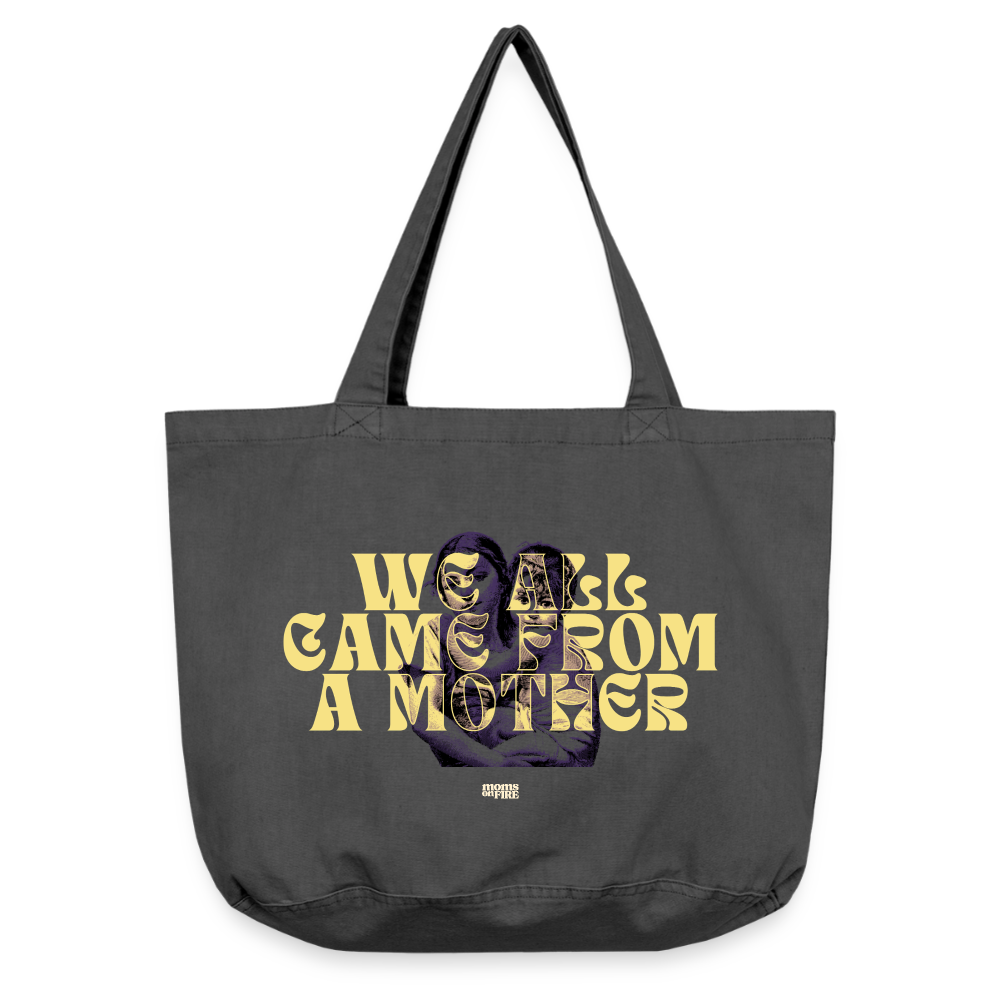 Shopper „we all came from a mother“ - Vintage Schwarz