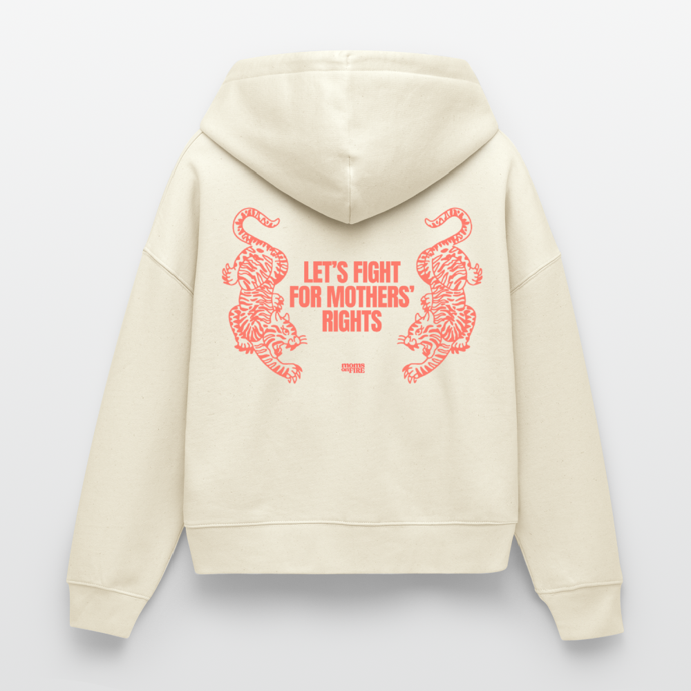 Organic Zip Hoodie „Let’s Fight for Mothers Rights“ - Naturroh