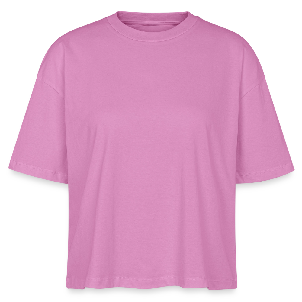 Boxy T-Shirt „We all came from a mother“ - Pink