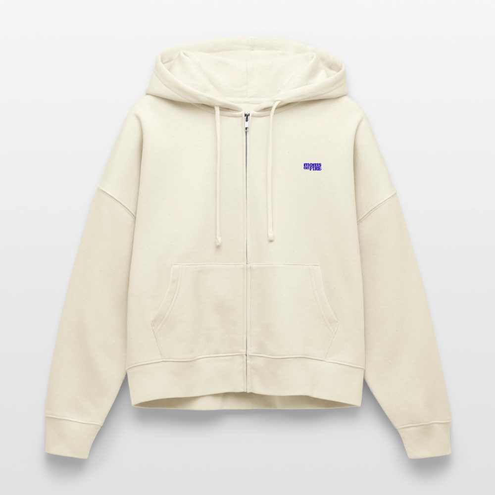 Organic Zip Hoodie „I Support Mothers Rights and wrongs“ - Natur