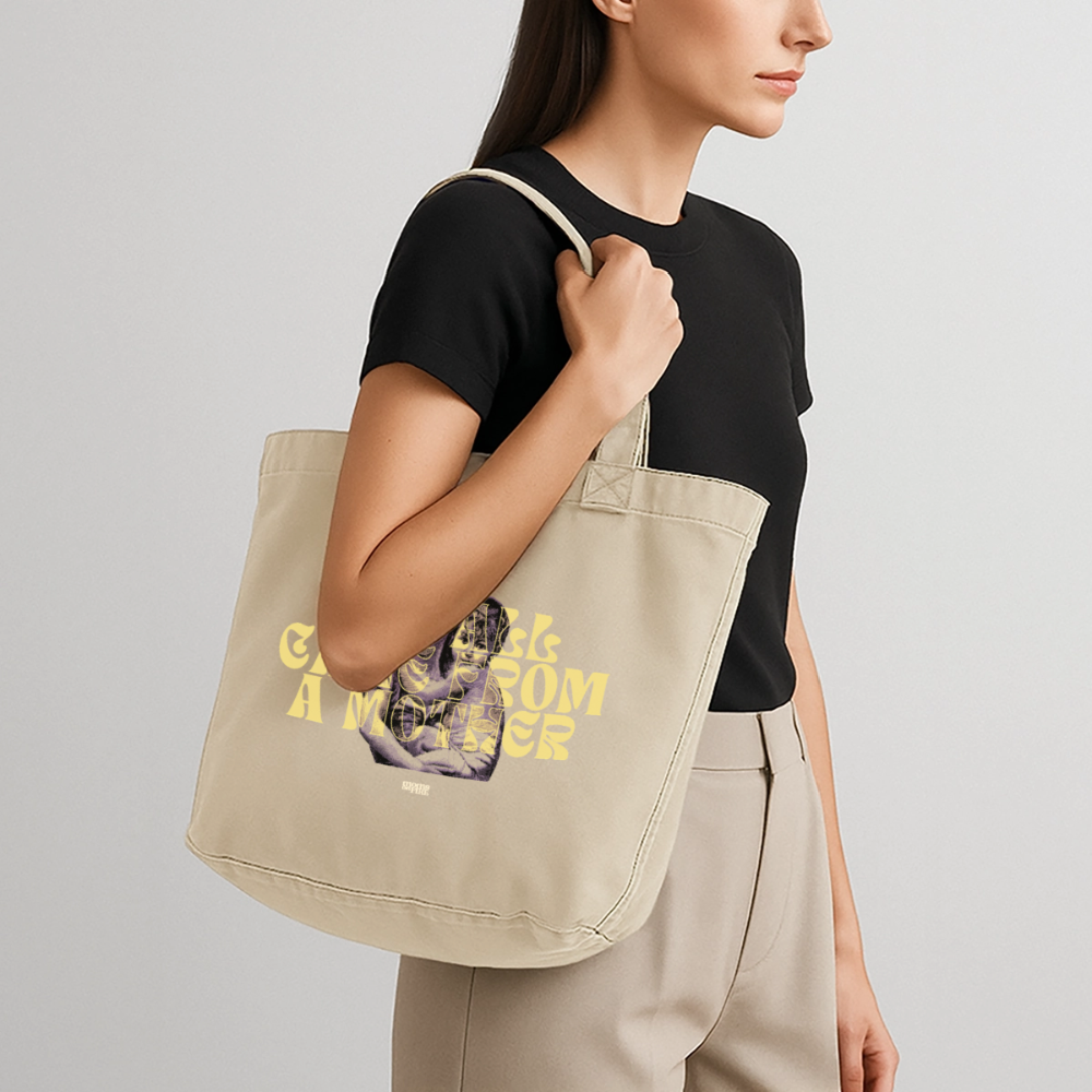 Shopper „we all came from a mother“ - Vintage Sand 