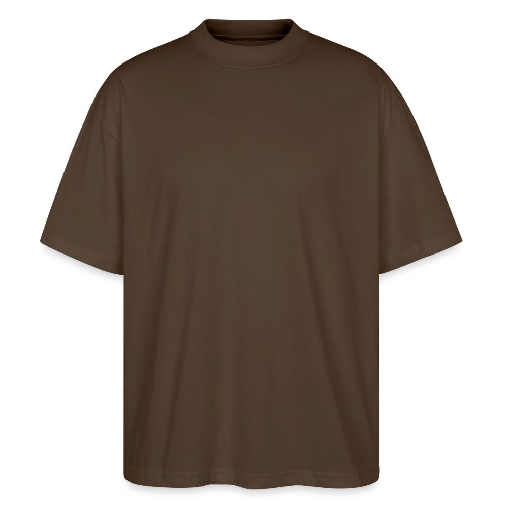 Oversized T-Shirt „we all came from a mother“ - Dunkelbraun
