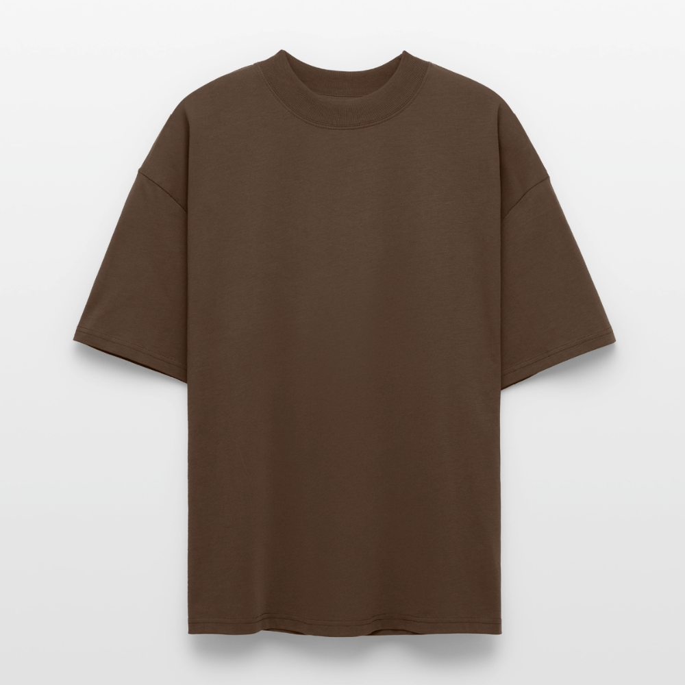 Oversized T-Shirt „we all came from a mother“ - Dunkelbraun