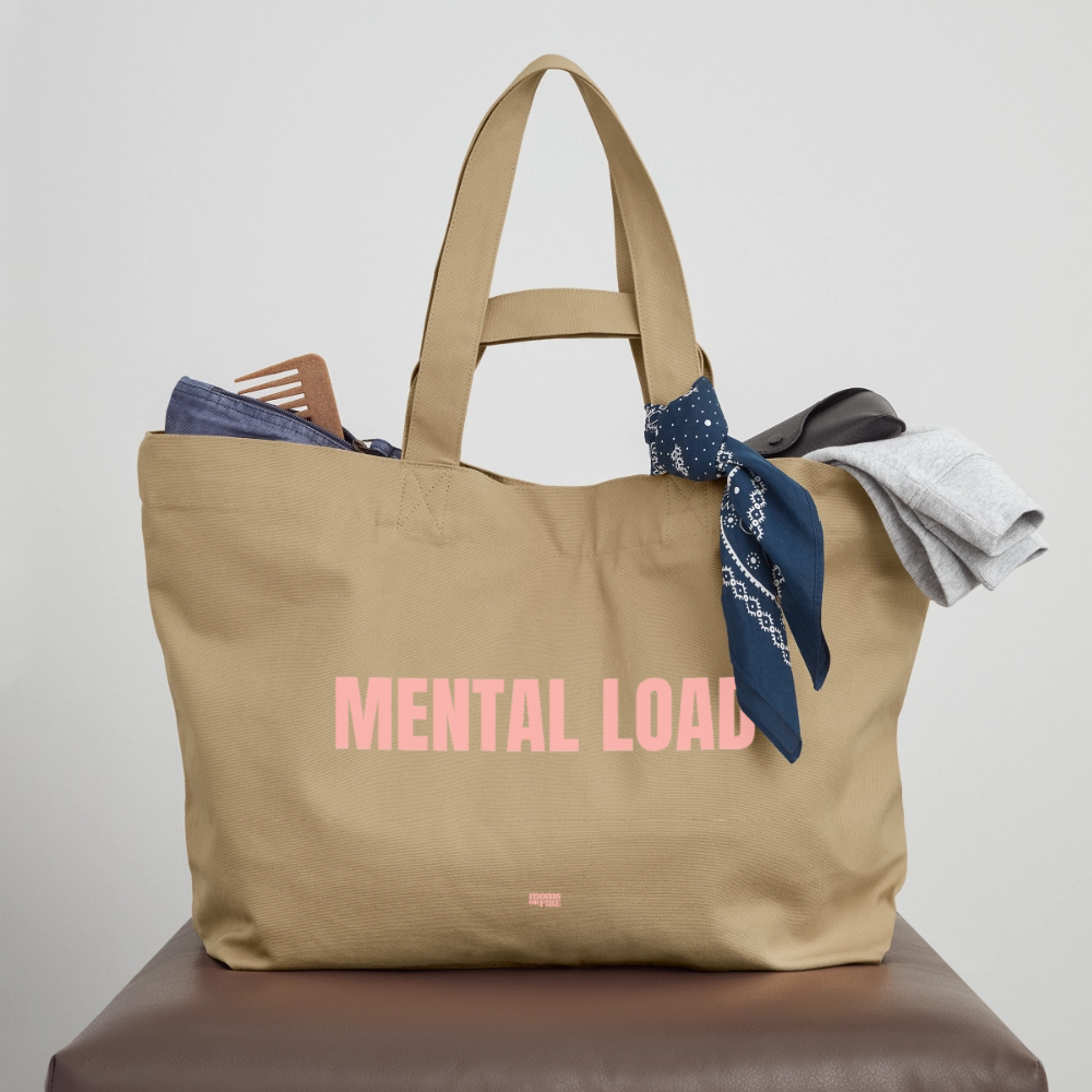„Mental Load“ Recycled Shopping Bag - Karamell 