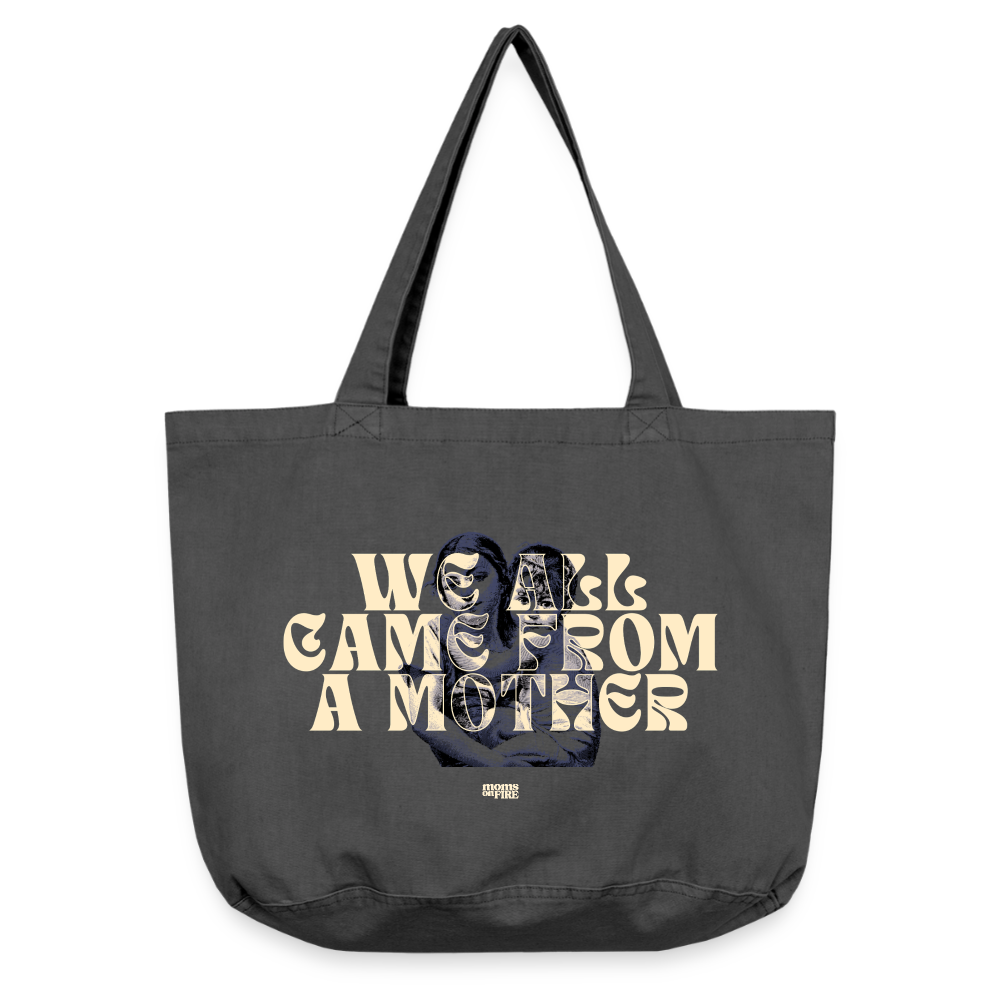 Shopper „we all came from a mother“ - Vintage Schwarz