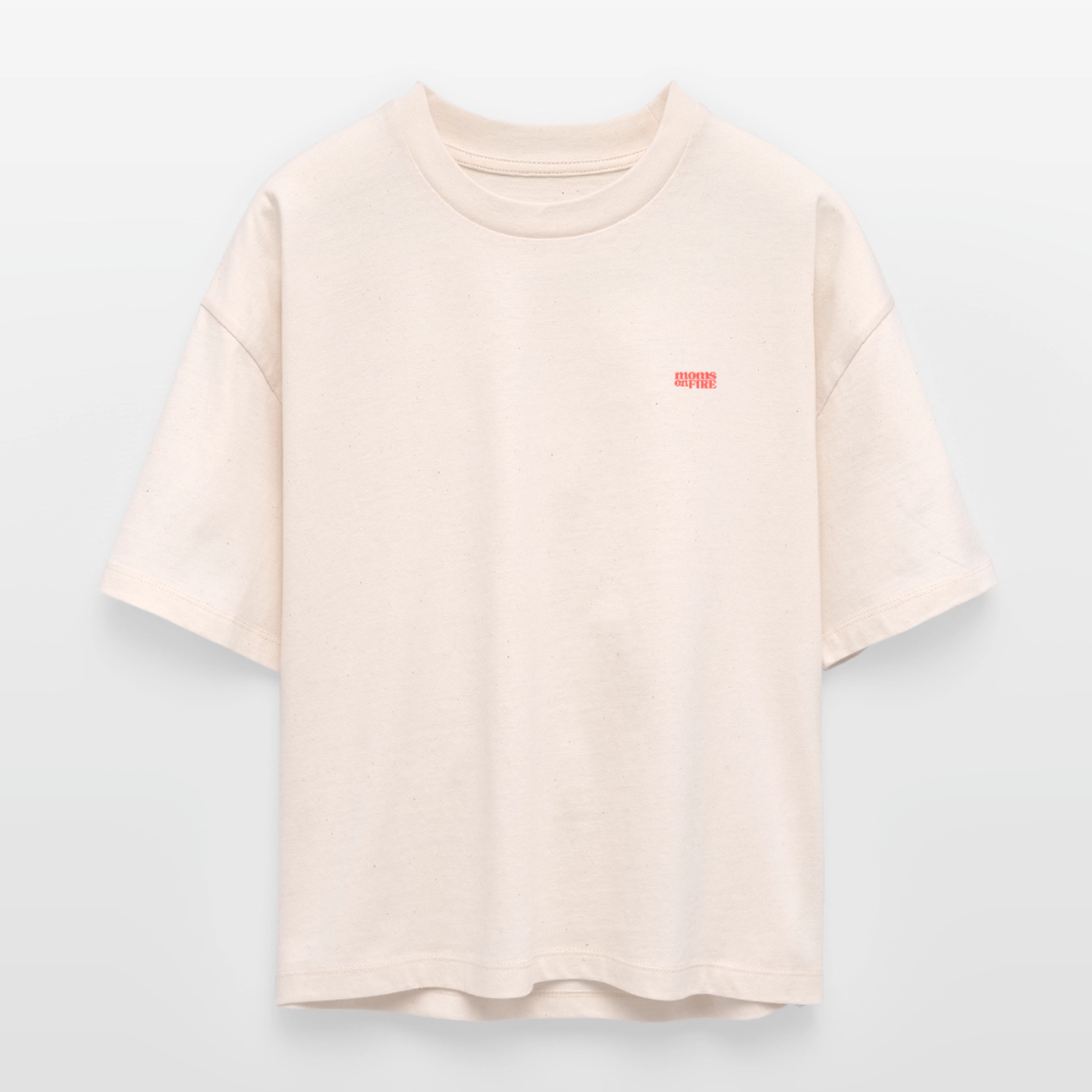 Organic Boxy T-Shirt „Let’s Fight for Mothers Rights“ - Natur