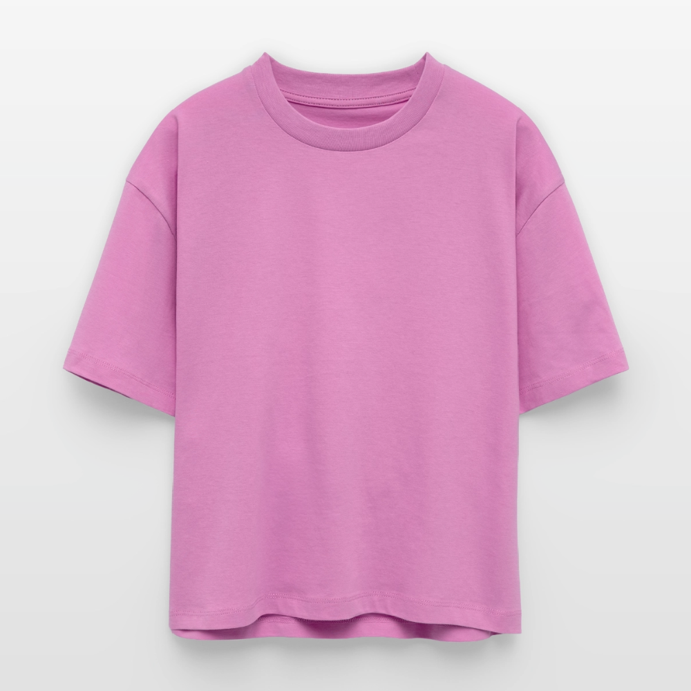Boxy T-Shirt „We all came from a mother“ - Pink