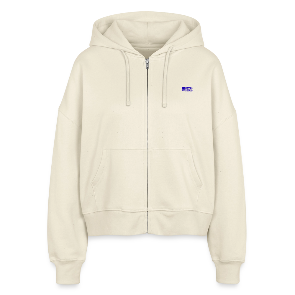 Organic Zip Hoodie „I Support Mothers Rights and wrongs“ - Natur