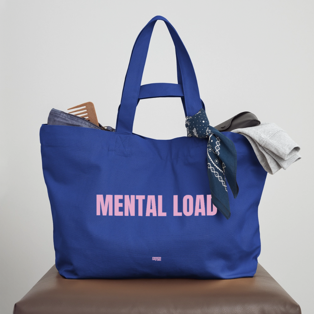 „Mental Load“ Recycled Shopping Bag - Dunkelblau