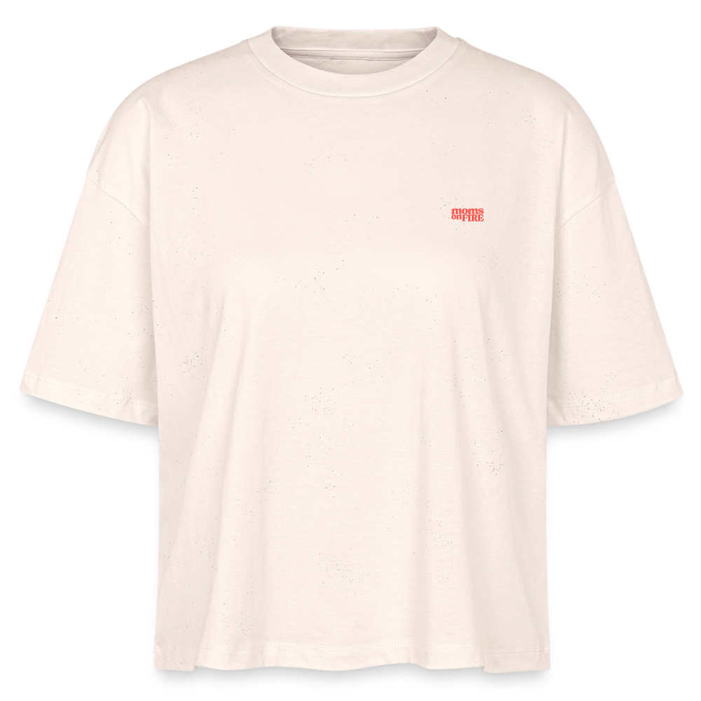 Organic Boxy T-Shirt „Let’s Fight for Mothers Rights“ - Natur