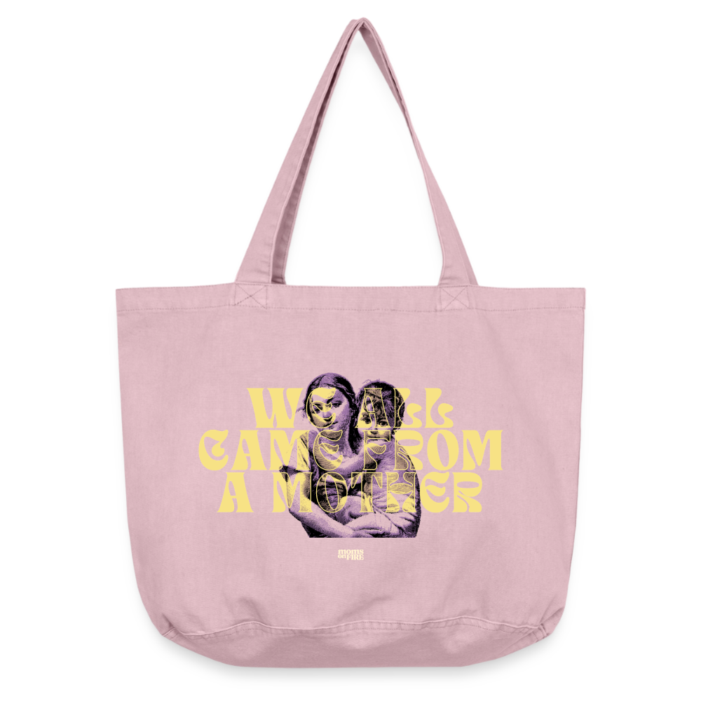 Shopper „we all came from a mother“ - Vintage Rosa