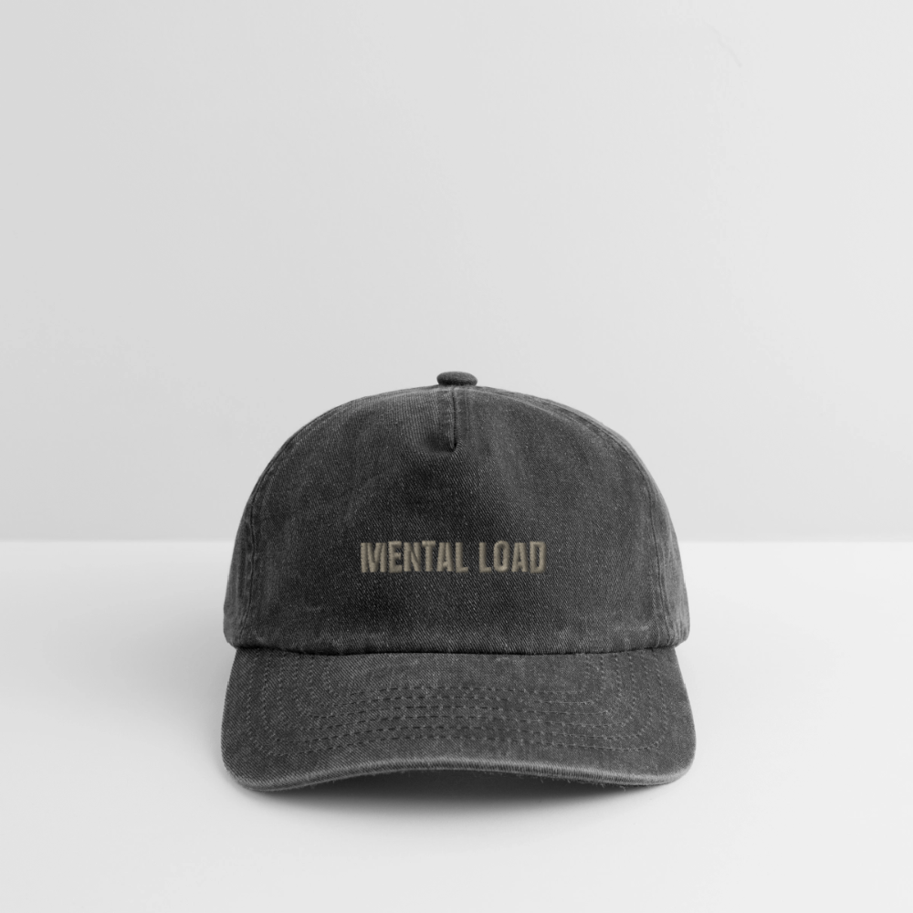 Relaxed Vintage Cap - Vintage Schwarz