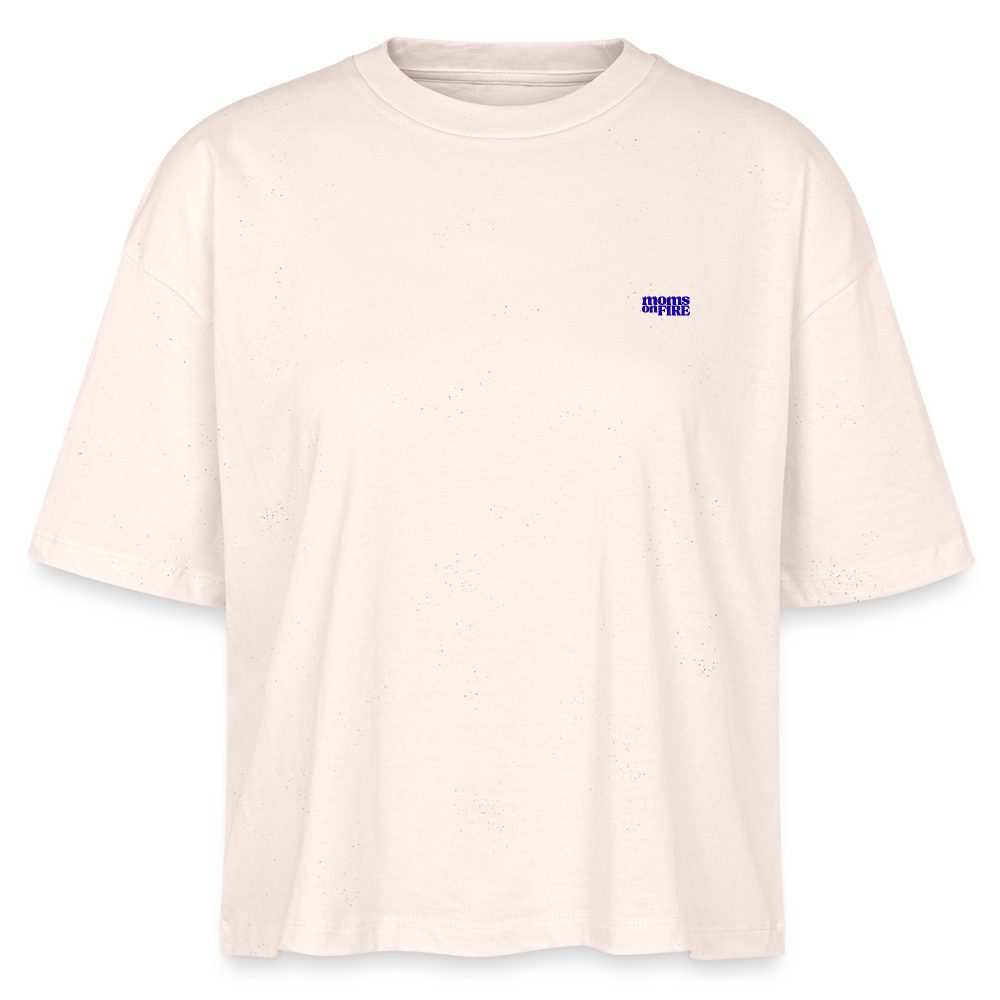 Organic Boxy T-Shirt „I Support Mothers Rights and wrongs“ - Natur