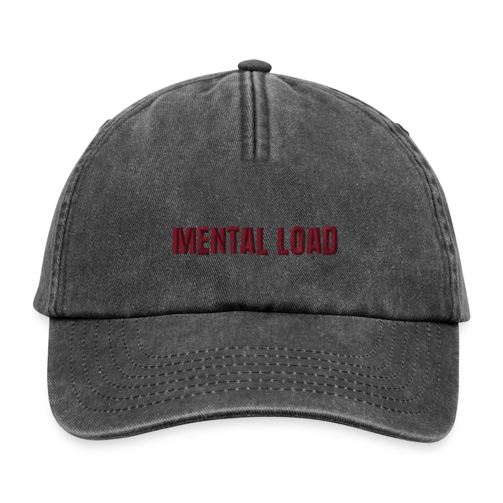 Relaxed Vintage Cap - Vintage Schwarz