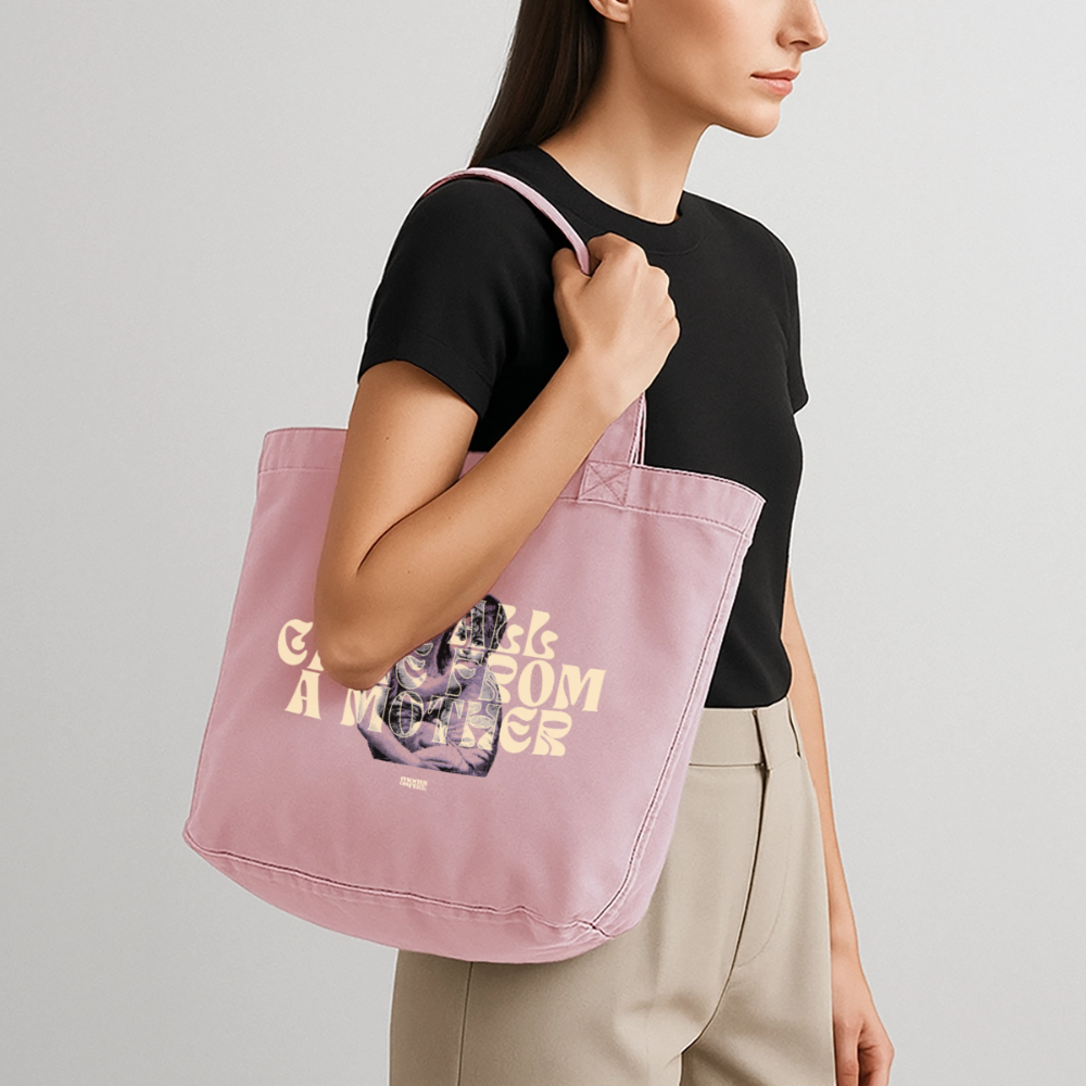 Shopper „we all came from a mother“ - Vintage Rosa