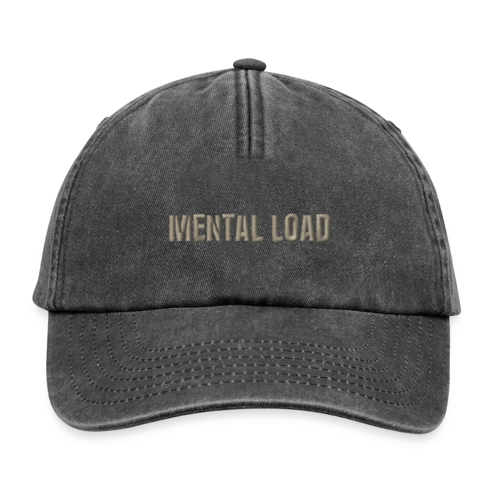 Relaxed Vintage Cap - Vintage Schwarz