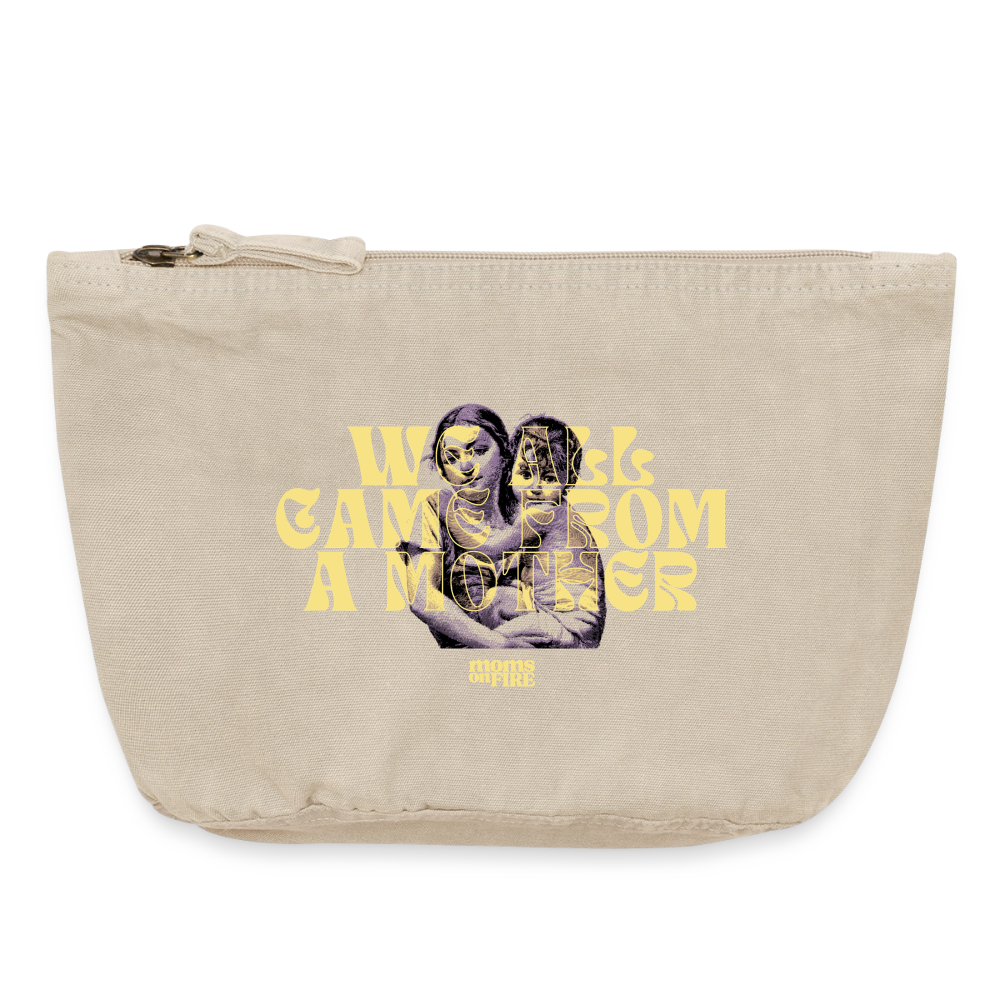 Reißverschluss-Täschchen „we all came from a mother“ - Vintage Sand 