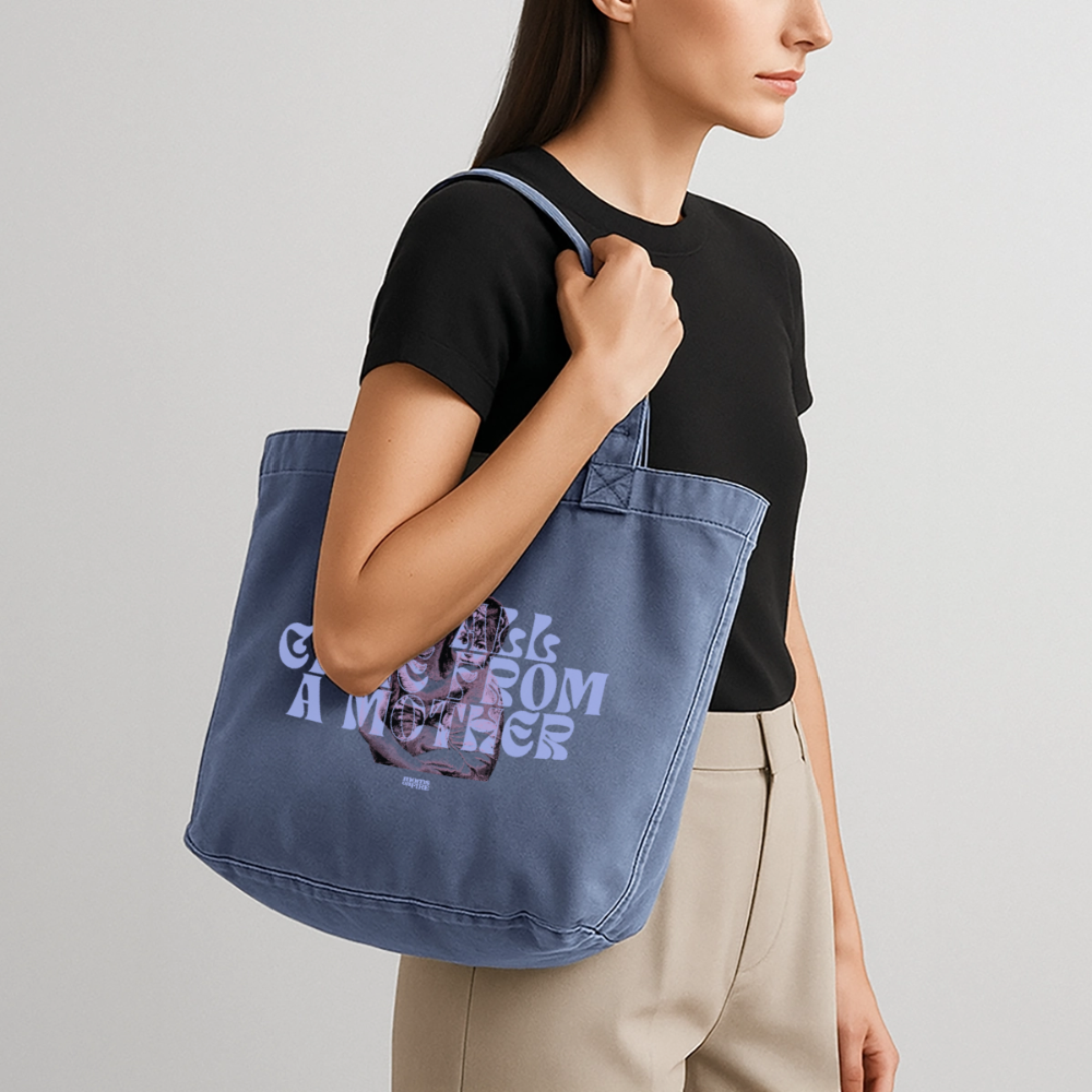 Shopper „we all came from a mother“ - Vintage Denim