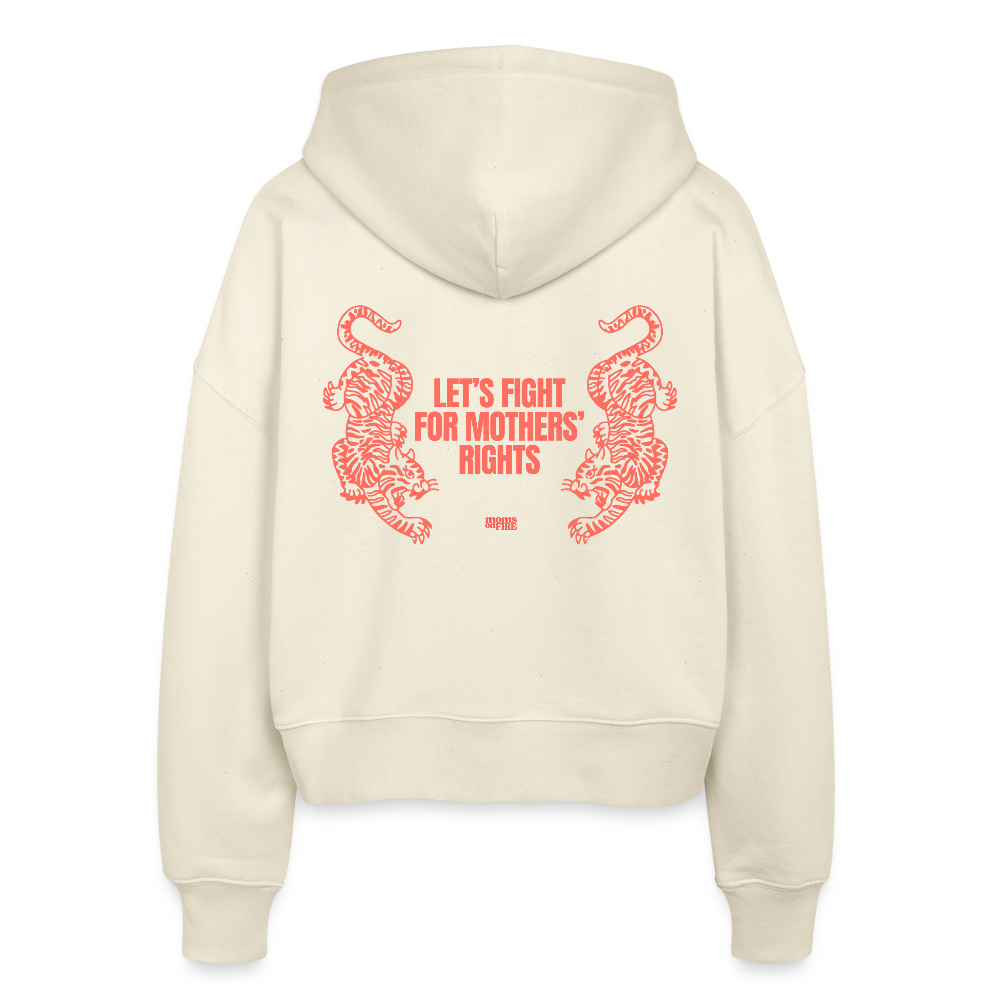 Organic Zip Hoodie „Let’s Fight for Mothers Rights“ - Naturroh