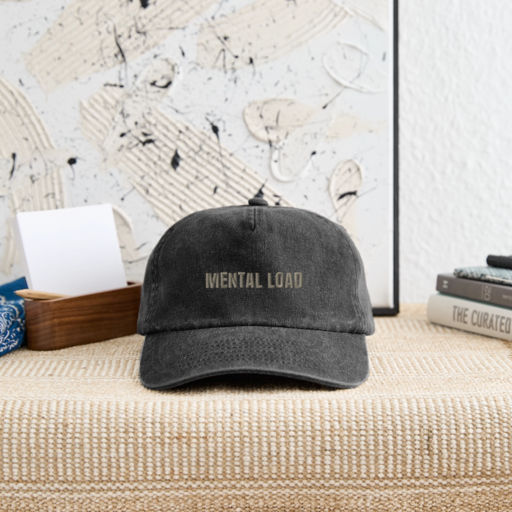 Relaxed Vintage Cap - Vintage Schwarz