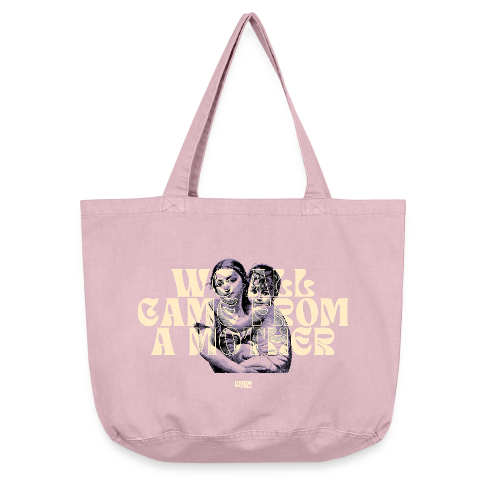 Shopper „we all came from a mother“ - Vintage Rosa