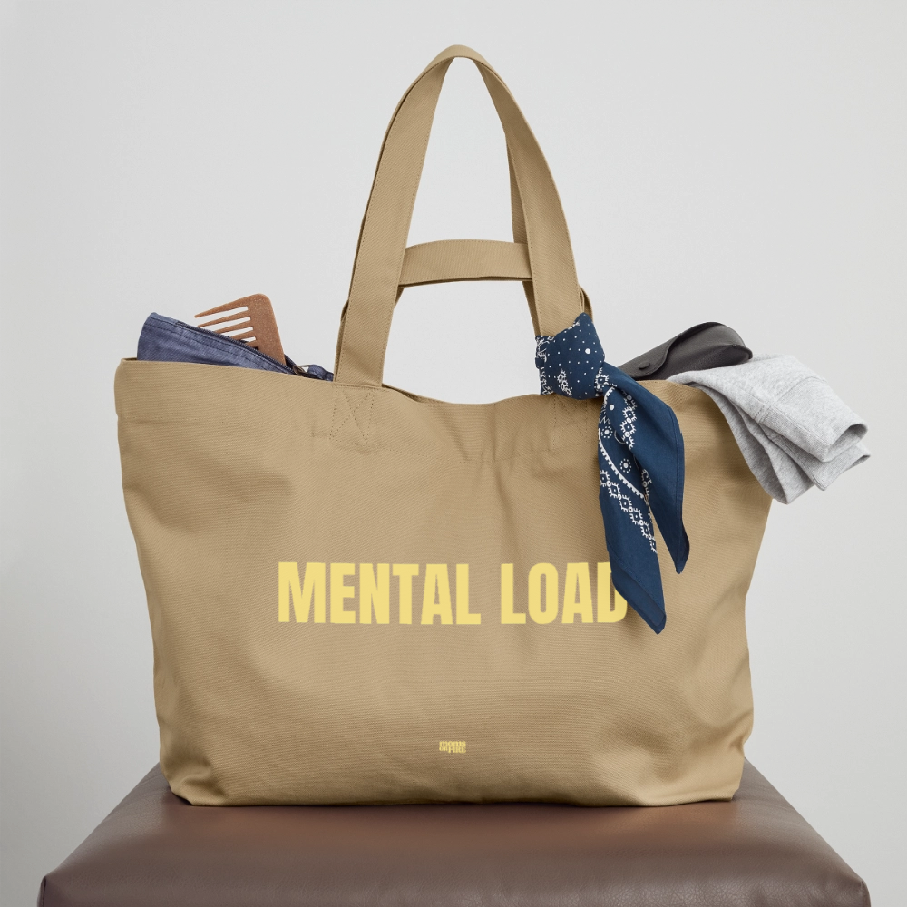 „Mental Load“ Recycled Shopping Bag - Karamell 