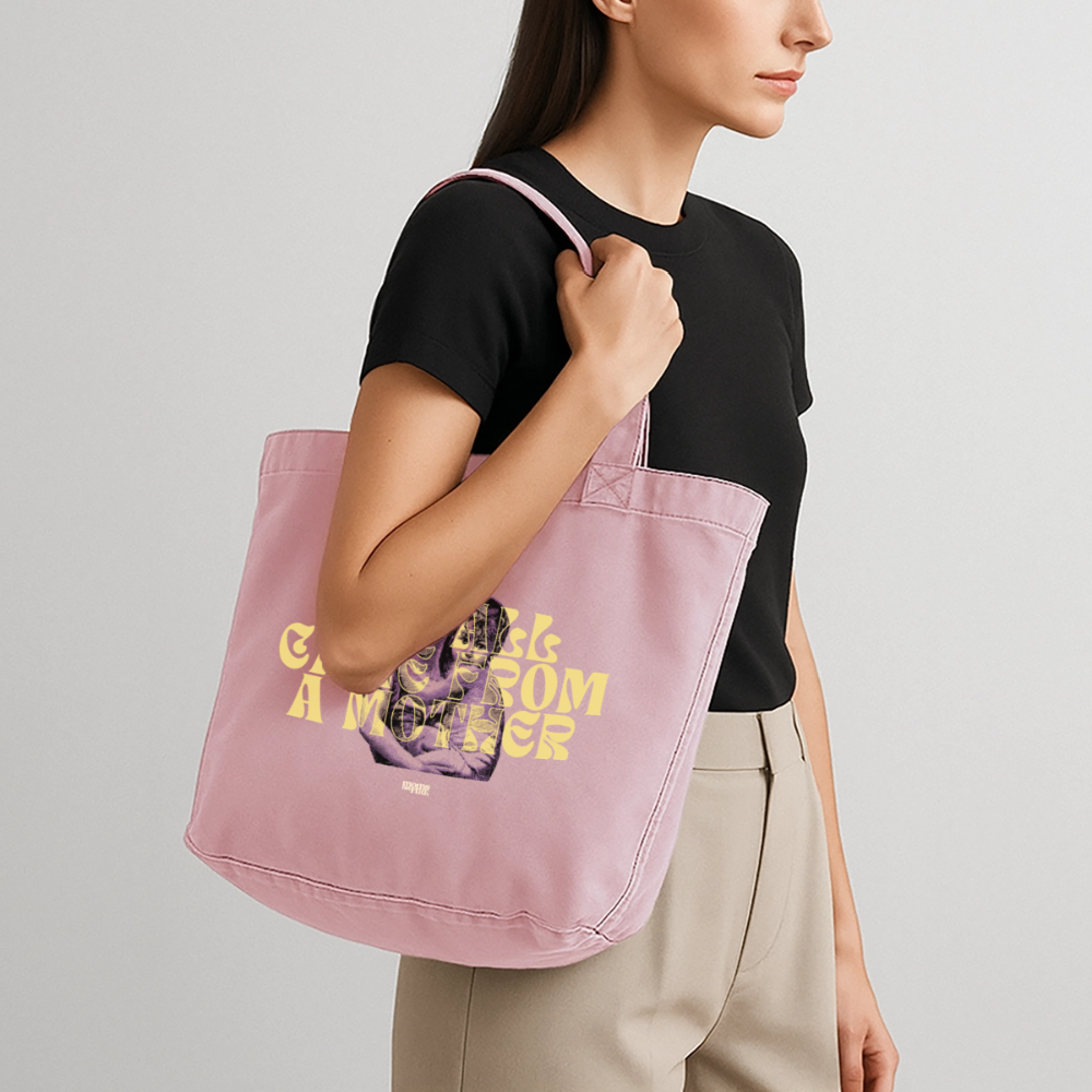 Shopper „we all came from a mother“ - Vintage Rosa